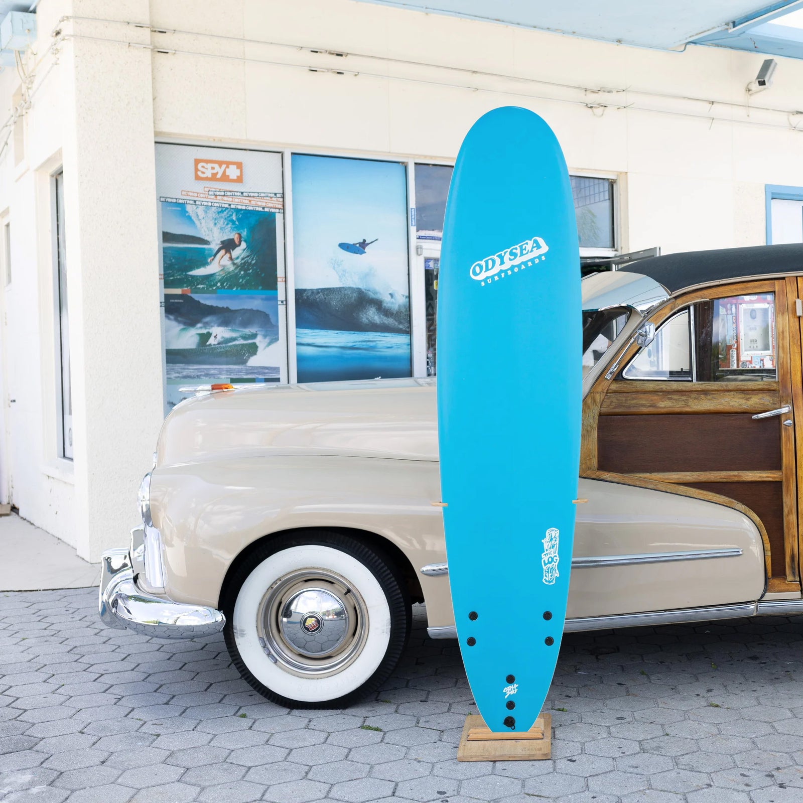 Catch Surf Odysea Log 8'0 Soft Surfboard - Blue/Stripes