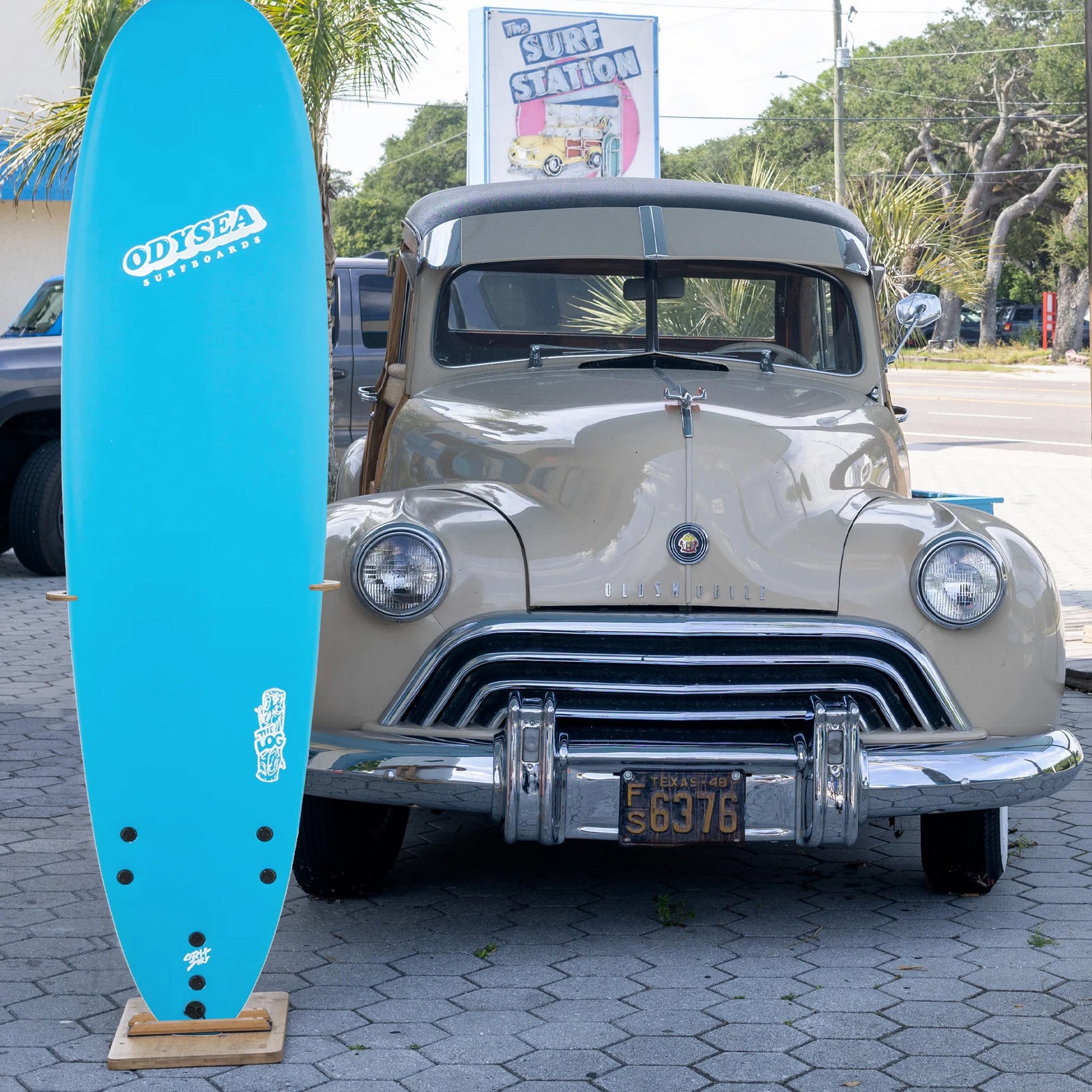 Catch Surf Odysea Log 7'0 Soft Surfboard - Blue/Stripes