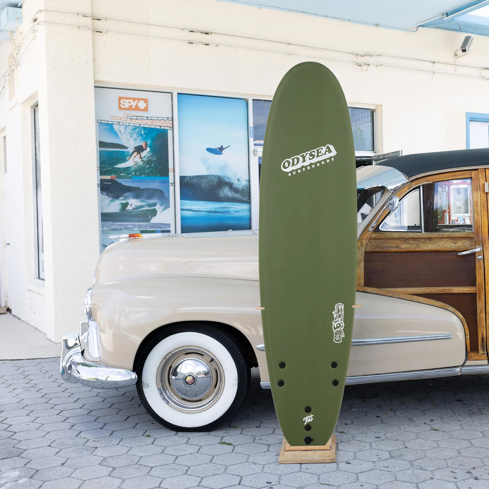 Catch Surf Odysea Log 8'0 Soft Surfboard - Military Green