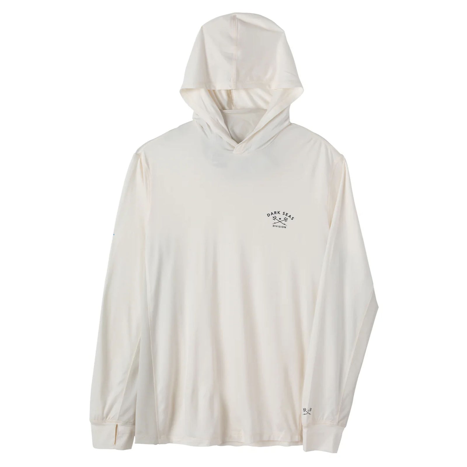 Dark Seas Bimini UV Hooded L/S Shirt - Off White