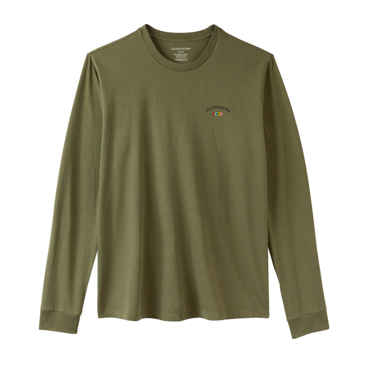Outerknown Journey Fish L/S Men's Shirt - Olive Night