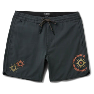 Roark Chiller Scallop 17" Men's Boardshorts - Onyx