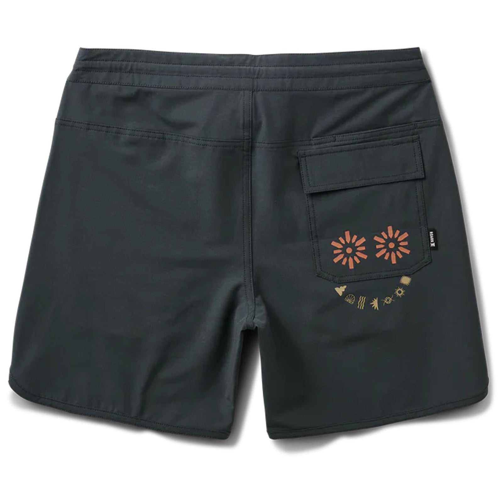 Roark Chiller Scallop 17" Men's Boardshorts - Onyx