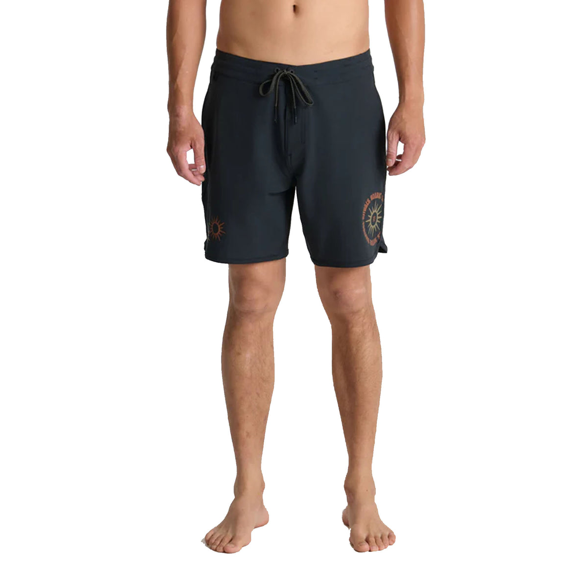 Roark Chiller Scallop 17" Men's Boardshorts - Onyx