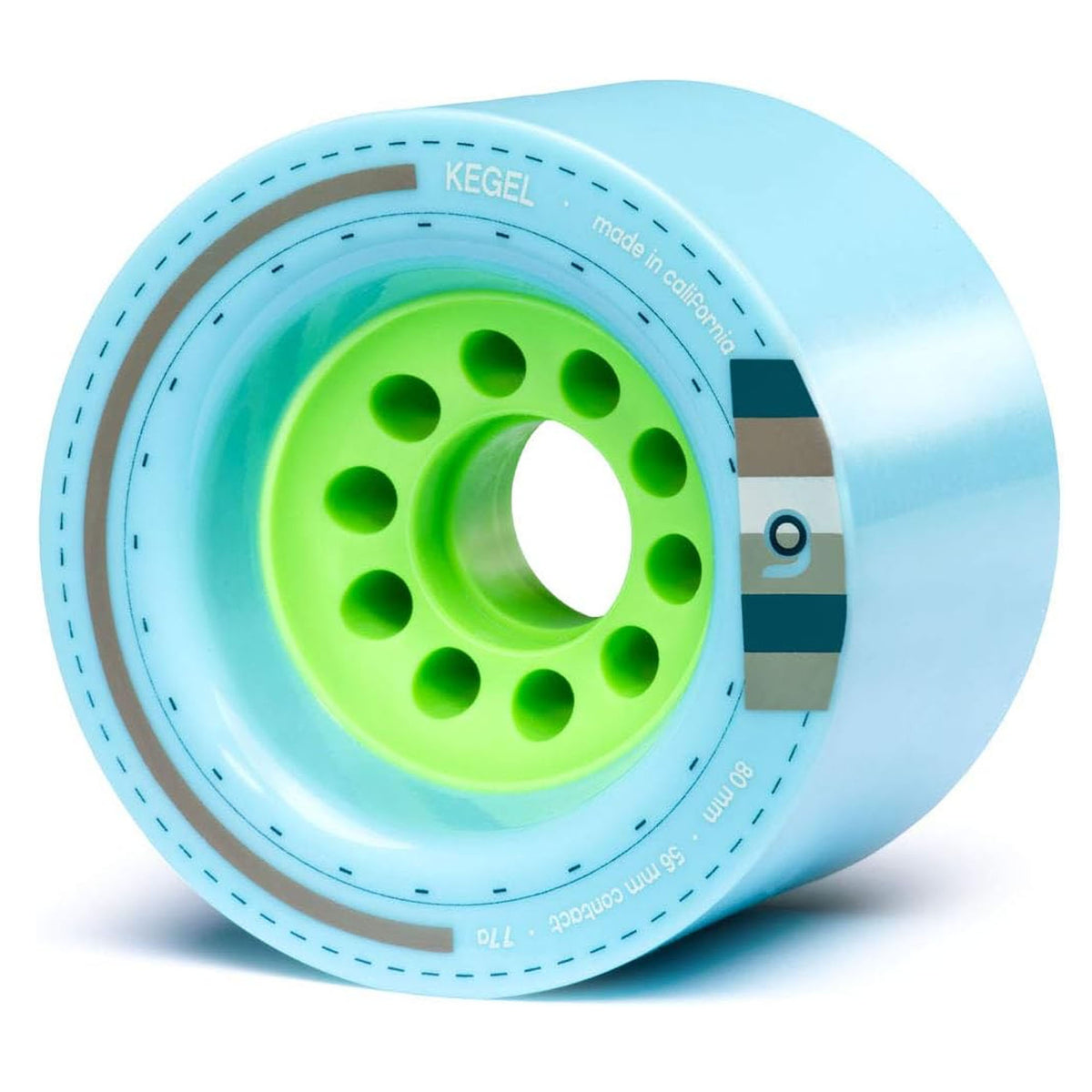 Orangatang Kegel 80mm 77a Longboard Skateboard Wheels - Blue