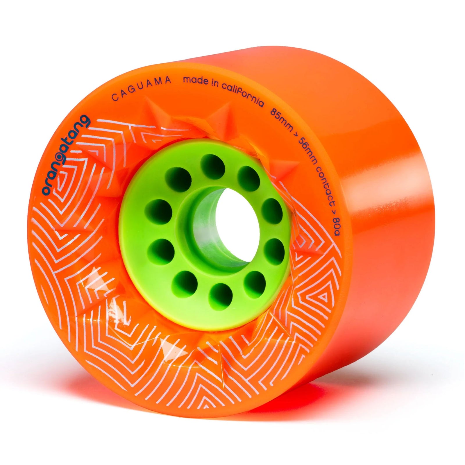 Orangatang Caguama 85mm 80a Longboard Skateboard Wheels - Orange