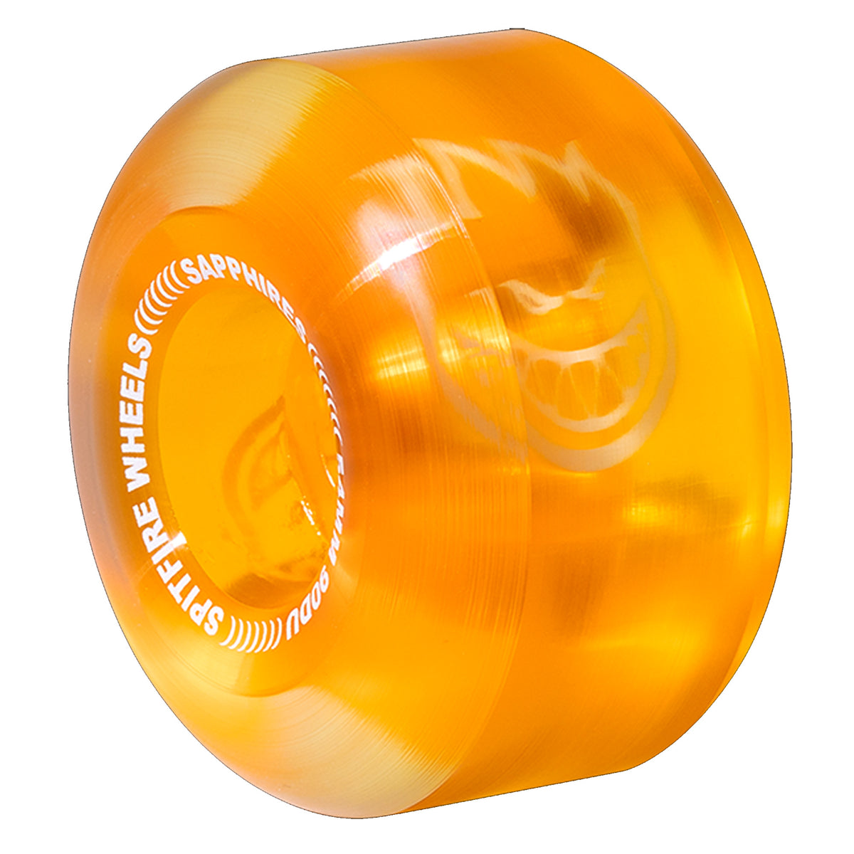 Spitfire Sapphire 54mm 90DU Cruiser Skateboard Wheels - Clear/Orange