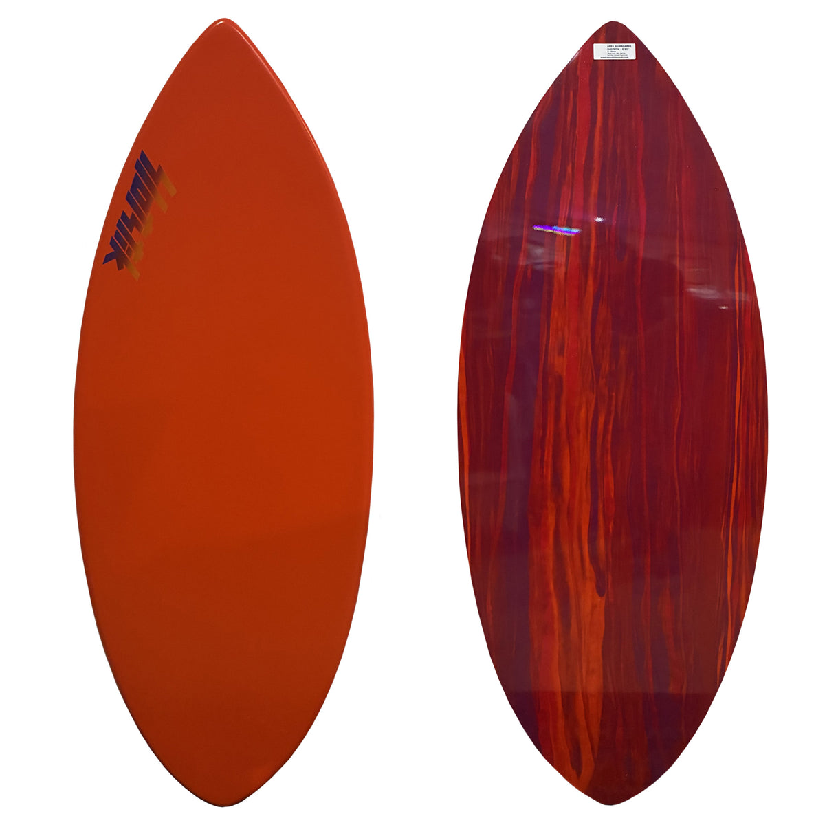 SlotStik E 52" Skimboard - Orange/Red Marble