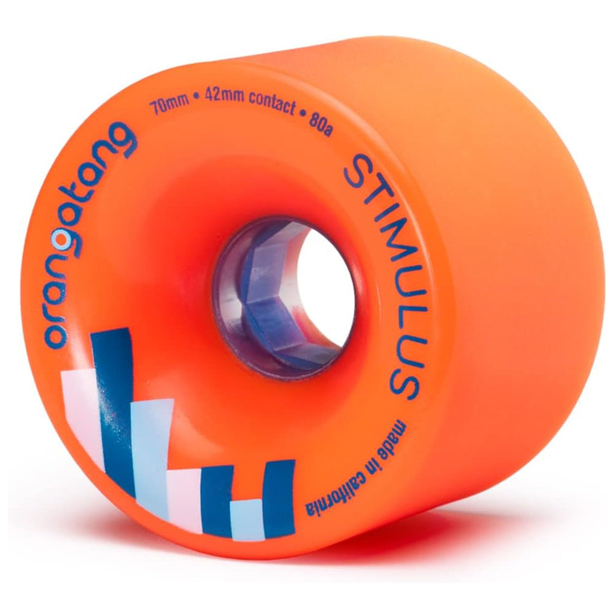 Loaded Orangatang Stimulus 70mm 80a Longboard Skateboard Wheels - Orange