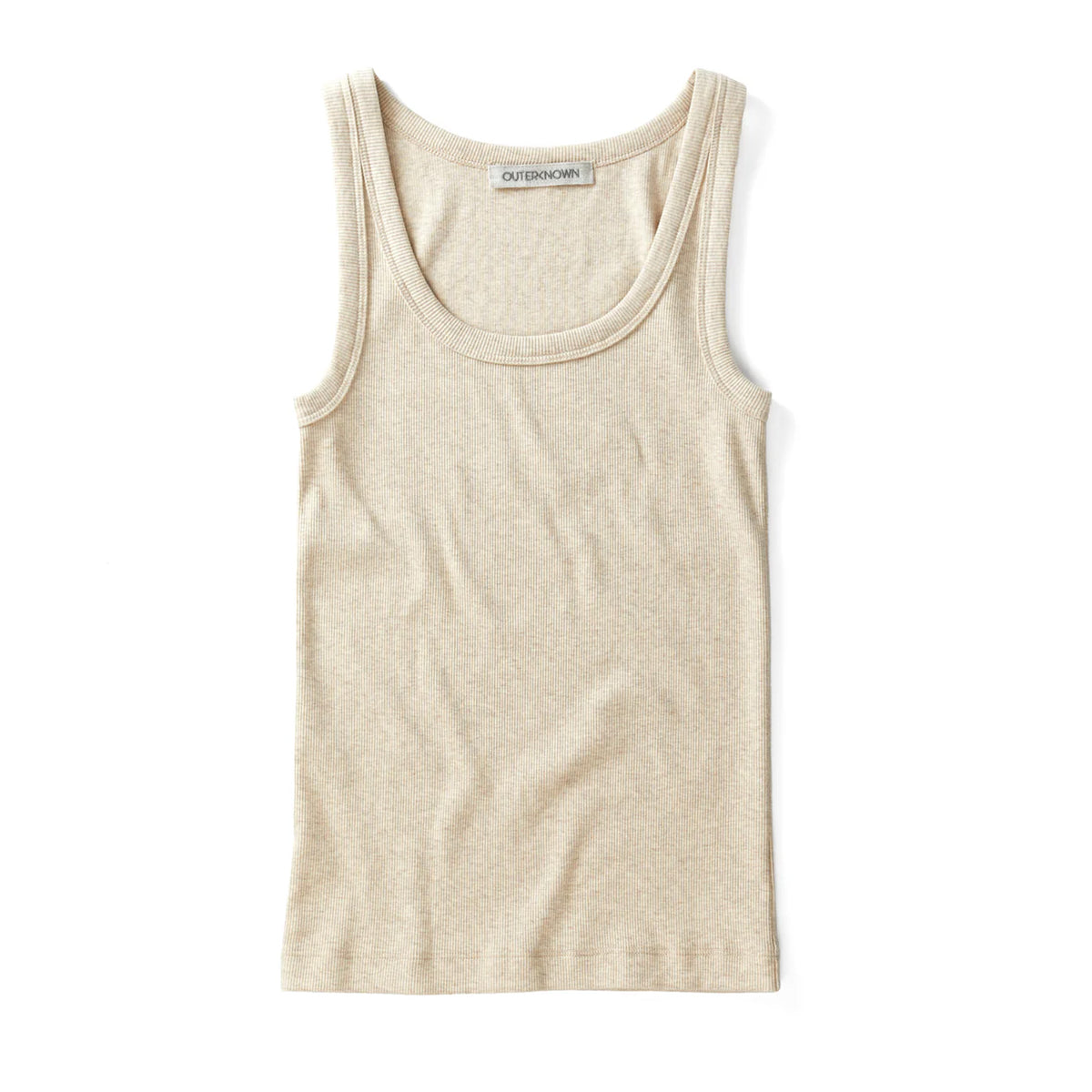 Outerknown Sojourn Ribbed Women's Tank Top - Oatmeal Heather