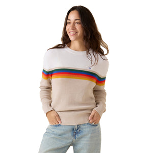 Outerknown Nostalgic Women's L/S Sweater - OK Chroma Rainbow