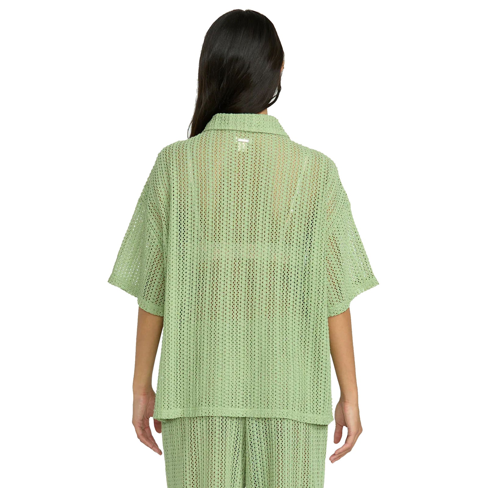 Billabong Largo Beach Overshirt Women's S/S Shirt - Pistachio