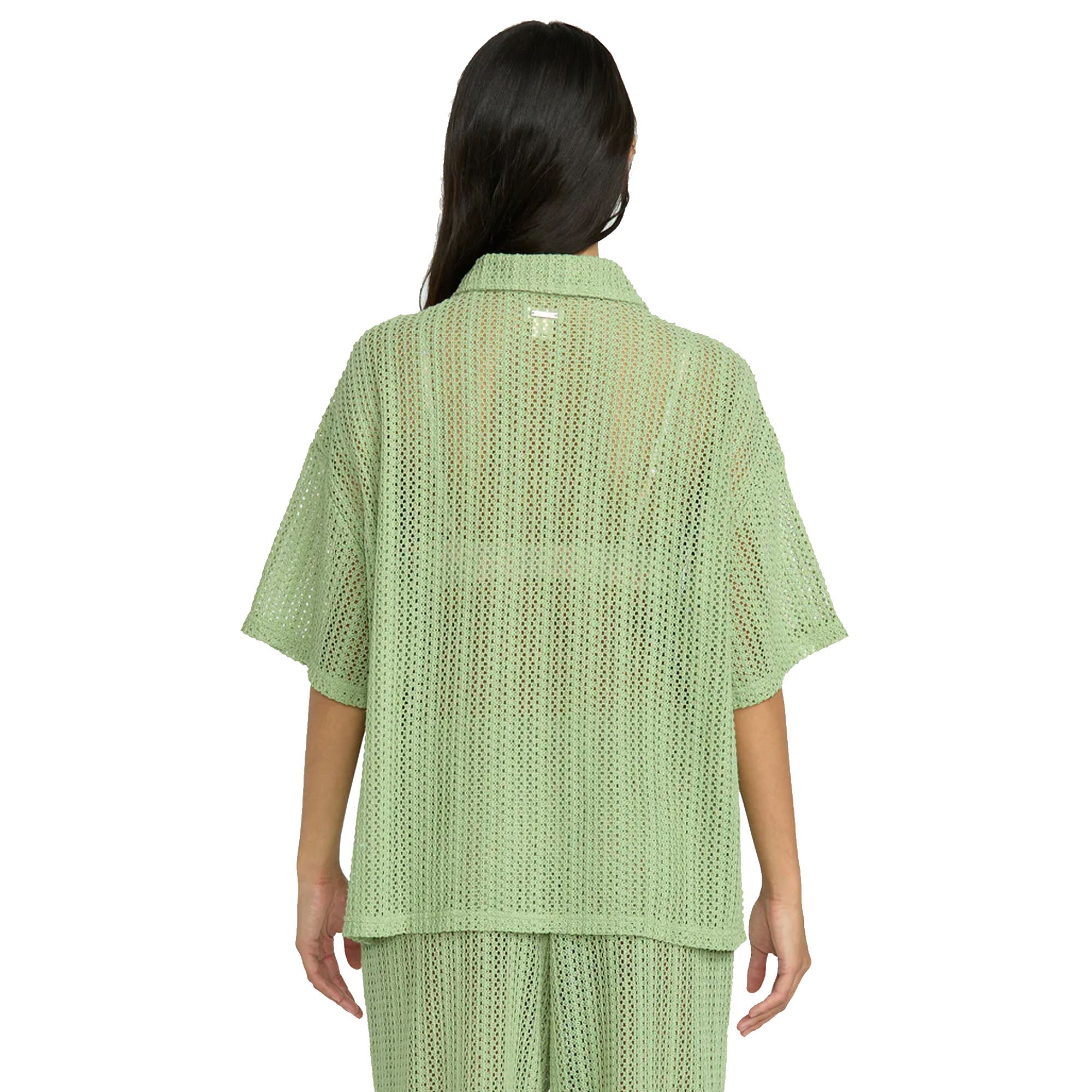 Billabong Largo Beach Overshirt Women's S/S Shirt - Pistachio