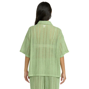 Billabong Largo Beach Overshirt Women's S/S Shirt - Pistachio