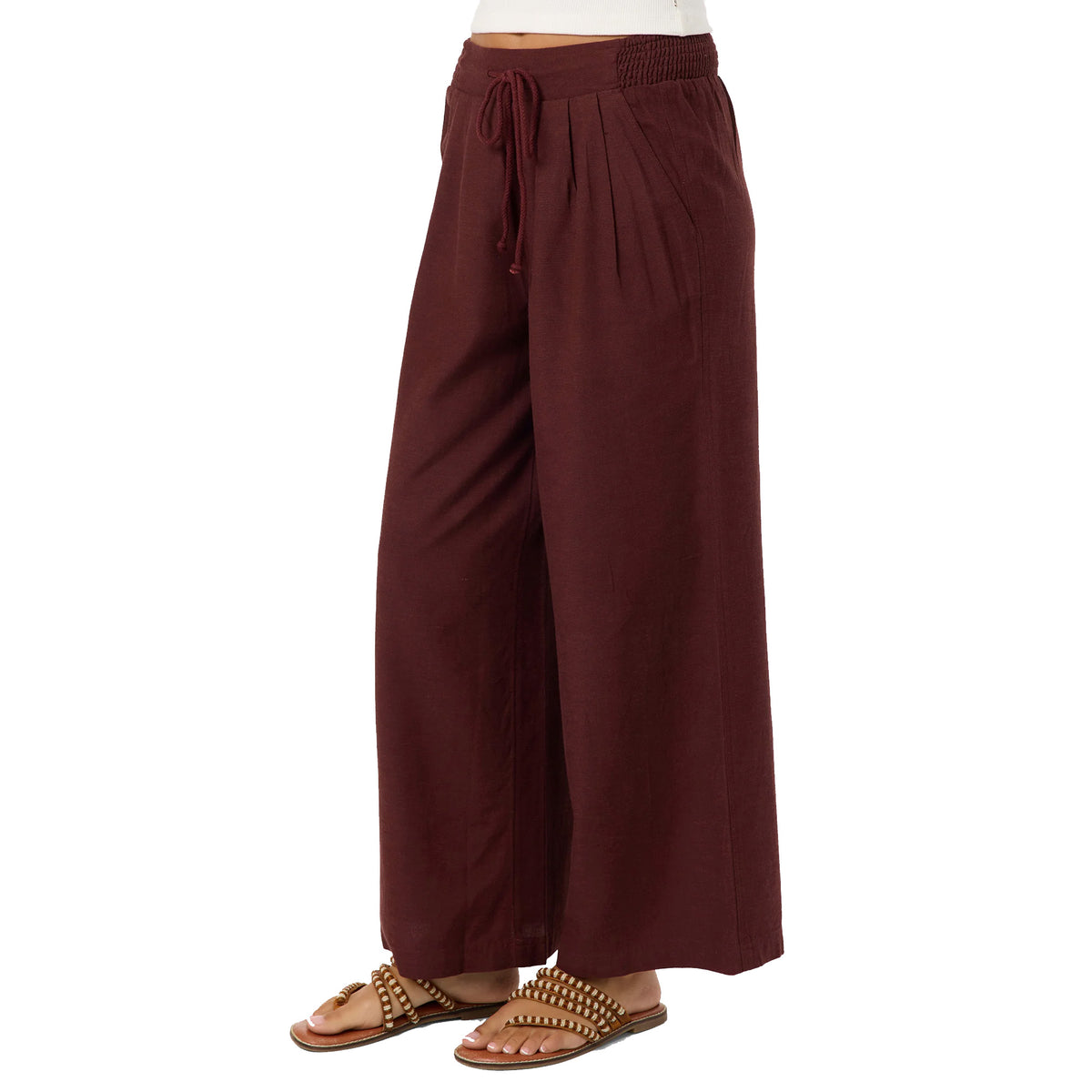 O'Neill Keen Linen Women's Pants - Chocolate
