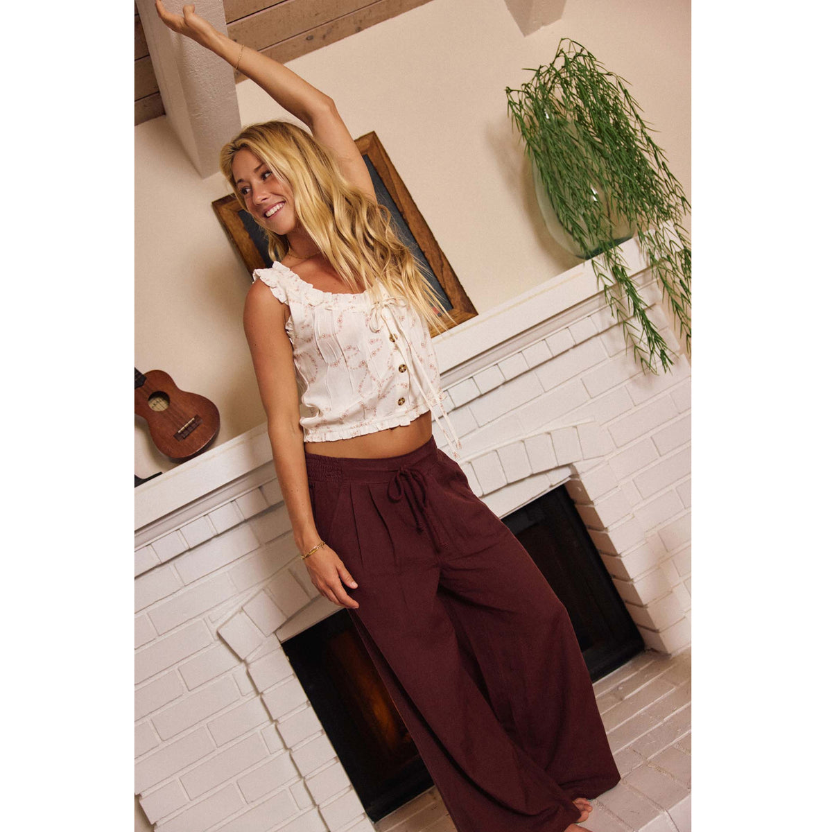 O'Neill Keen Linen Women's Pants - Chocolate
