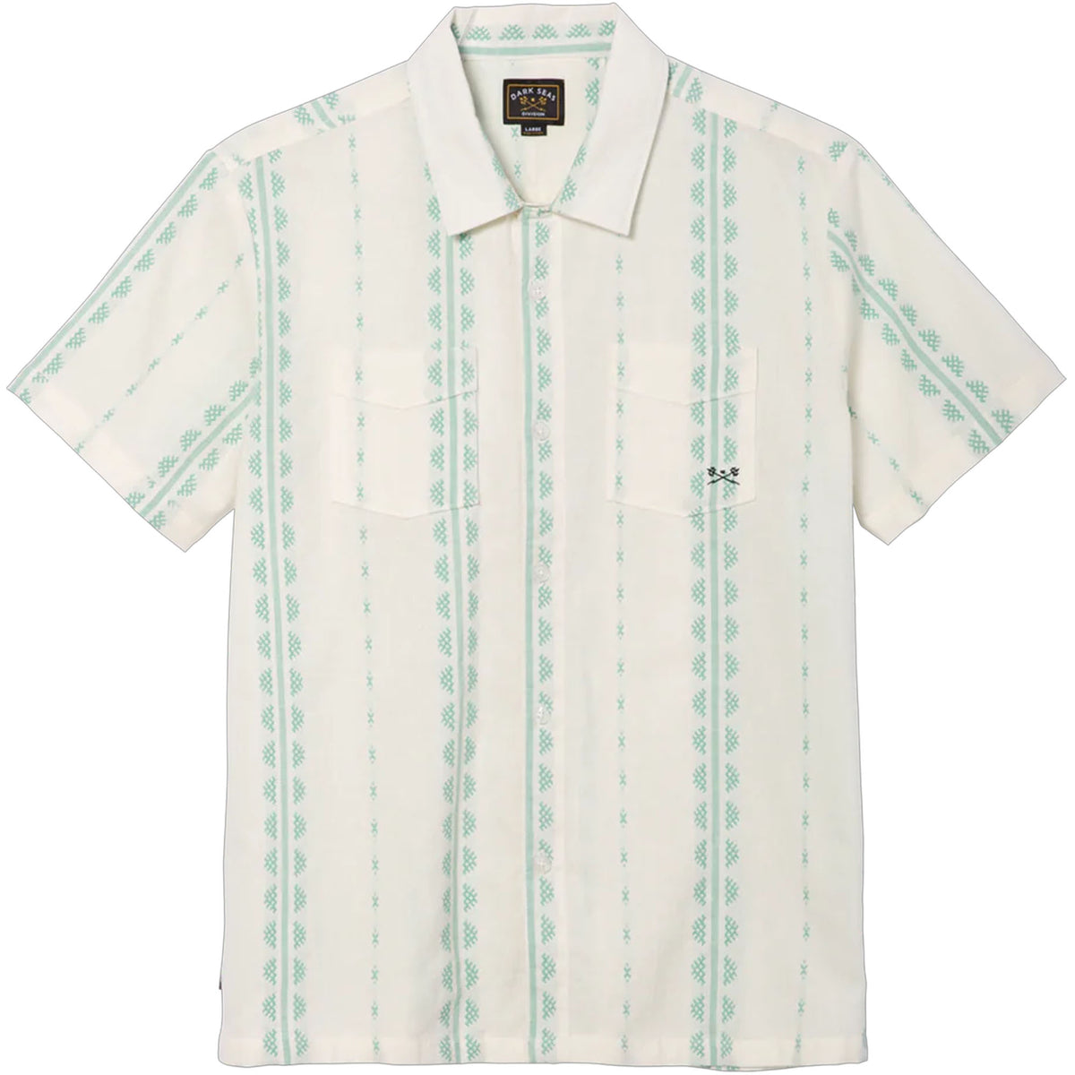 Dark Seas Paducah Woven Men's S/S Dress Shirt - Off White