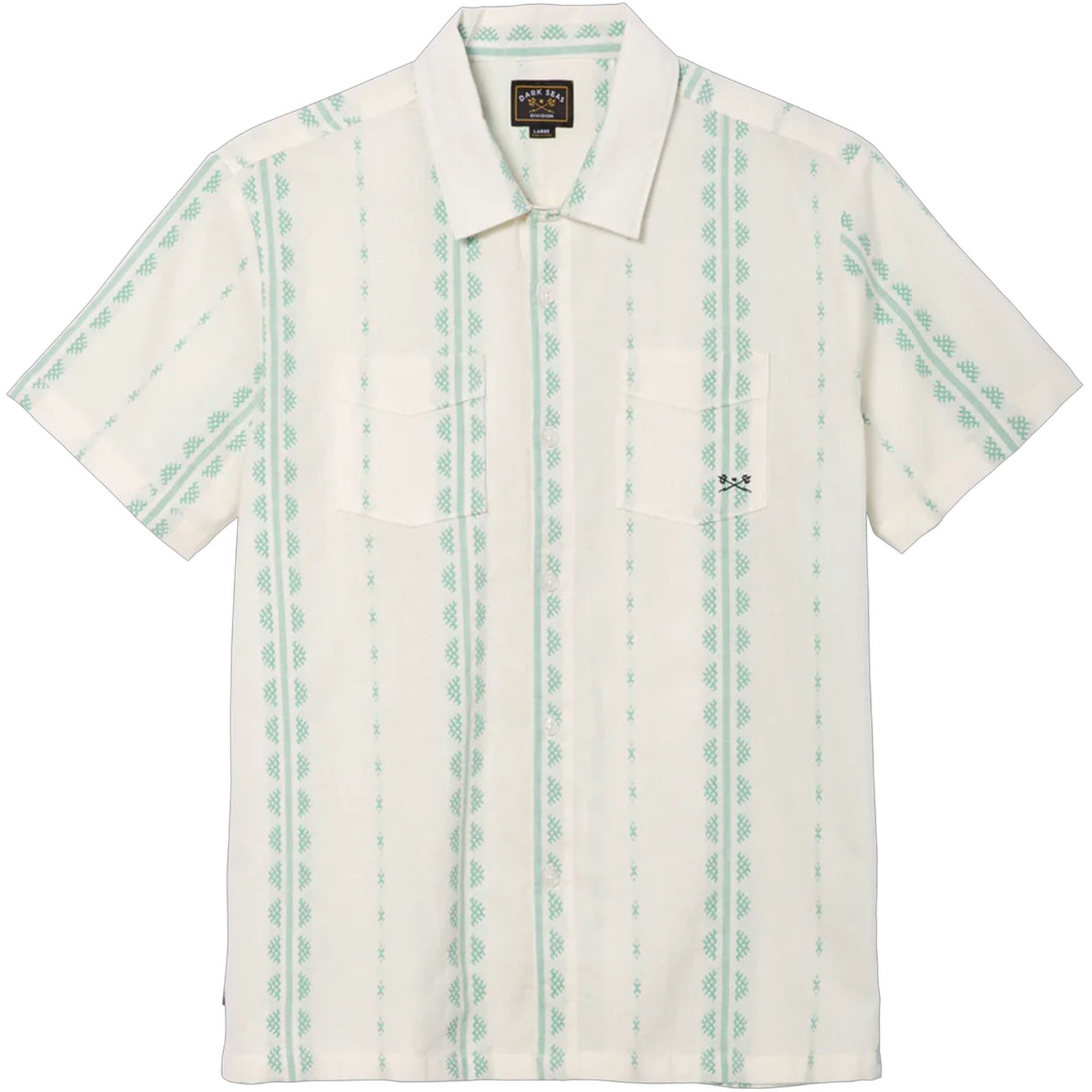 Dark Seas Paducah Woven Men's S/S Dress Shirt - Off White