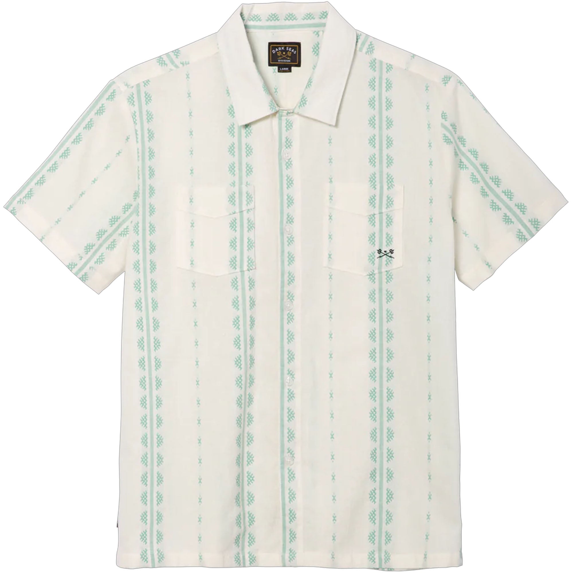 Dark Seas Paducah Woven Men's S/S Dress Shirt - Off White