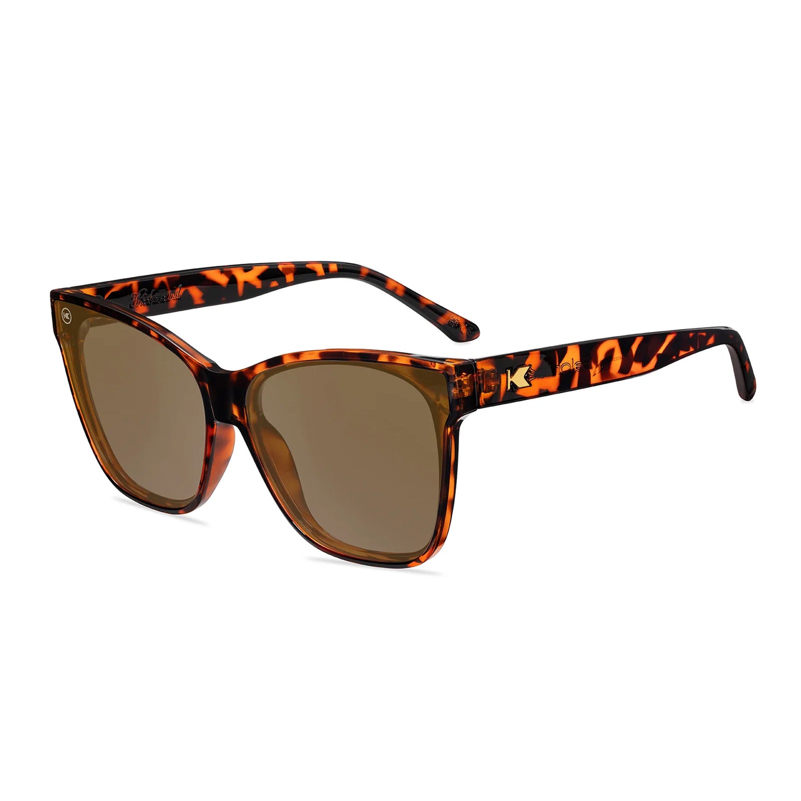 Knockaround Palomas Women's Sunglasses - Glossy Tortoise Shell/Amber Polarized