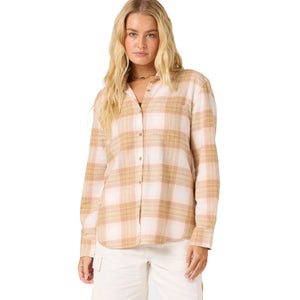 O'Neill Logan Women's L/S Flannel - Peach Light