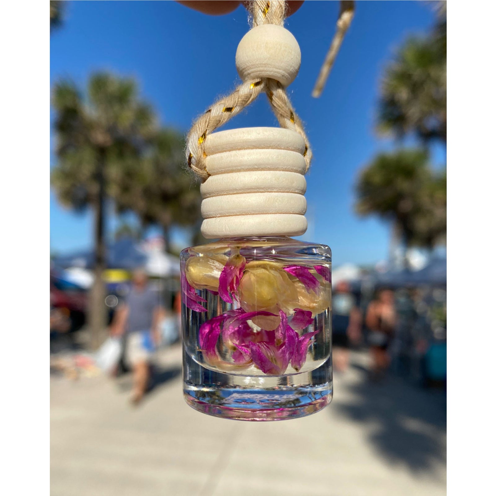 Hammockma Pink & Jasmine Round Car Air Fresheners - Sunflower