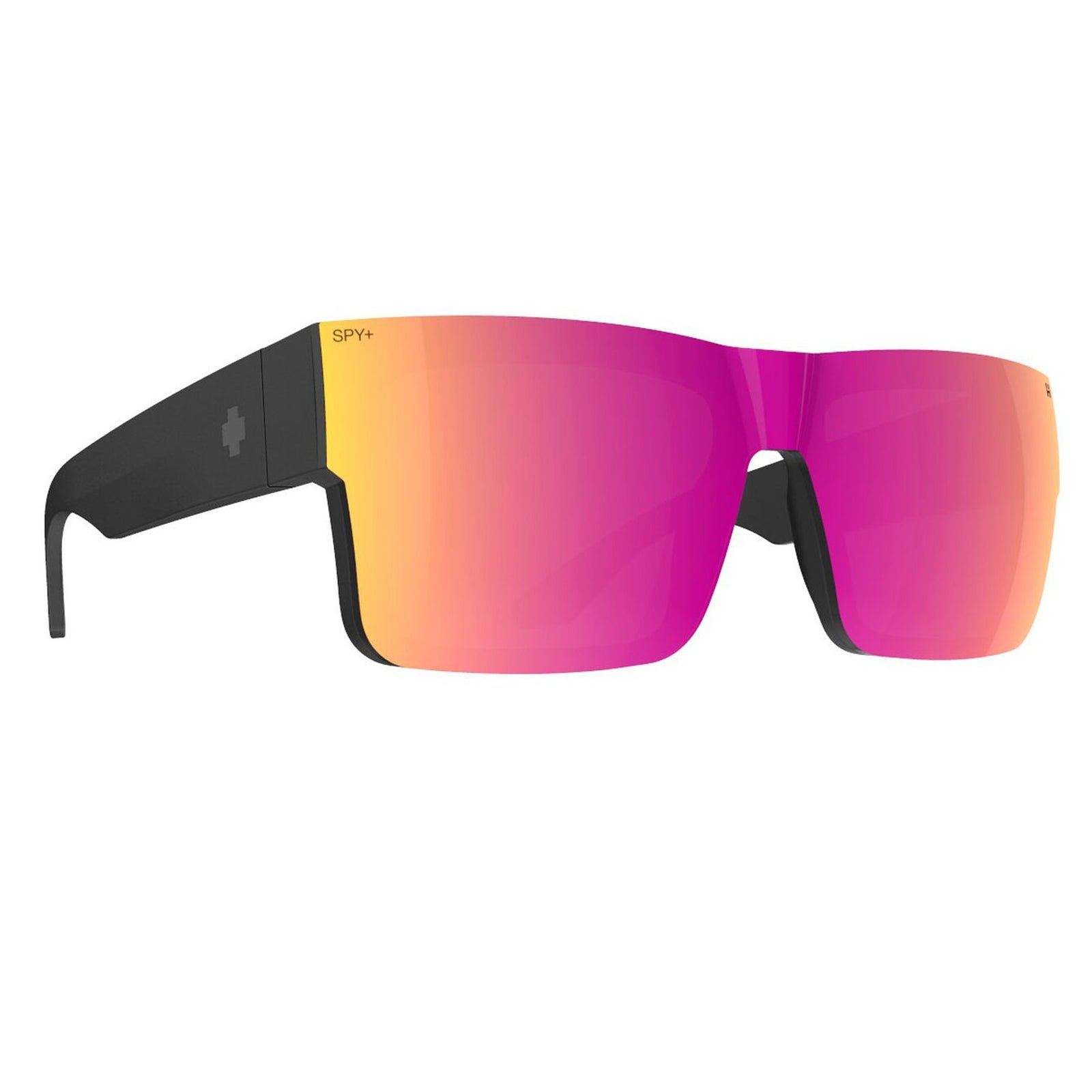 Spy Cyrus Switch Men's Sunglasses - Matte Black/Happy Gray Green & Happy Gray Green Pink Mirror