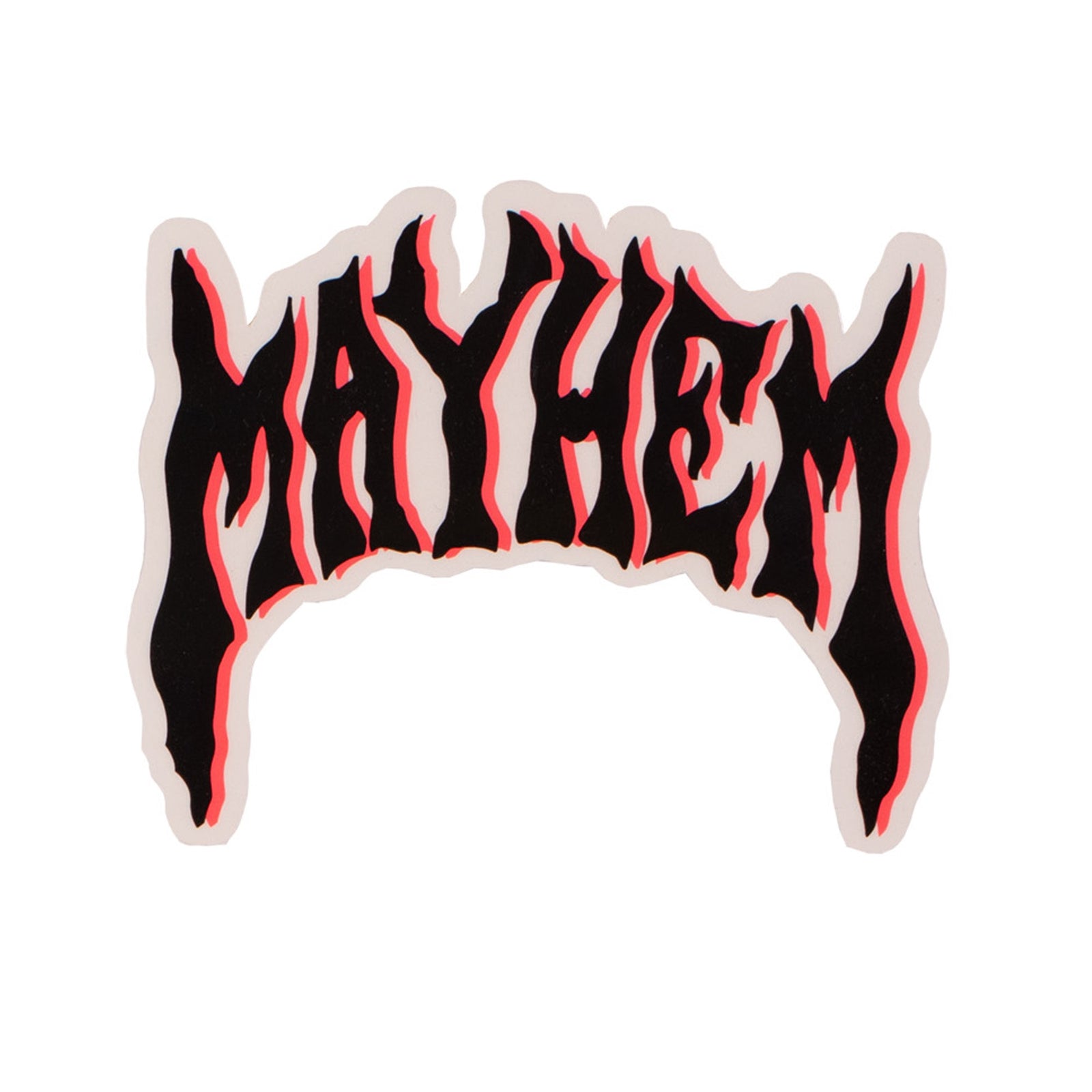 Lost Classic Mayhem Logo Sticker - Pinkish Red