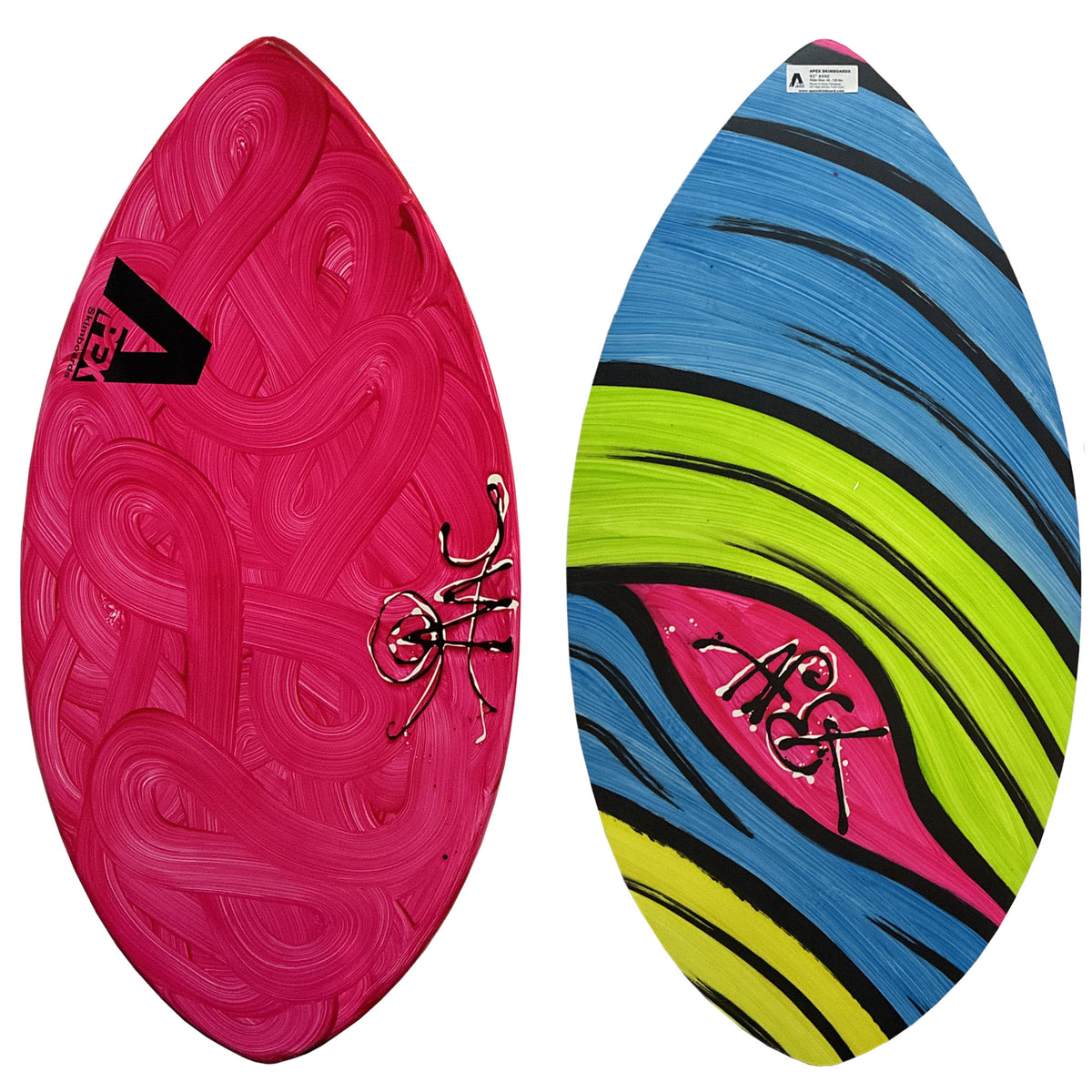 Apex AVAC 41" Skimboard - Pink Swirl/Wave