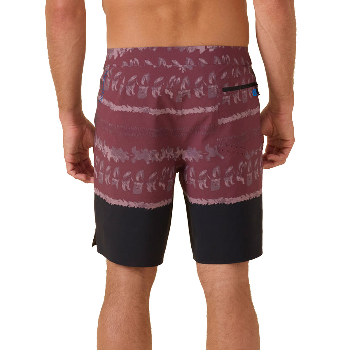 Outerknown APEX Evolution Kelly Slater 19" Men's Boardshorts - Plum Wine Lei