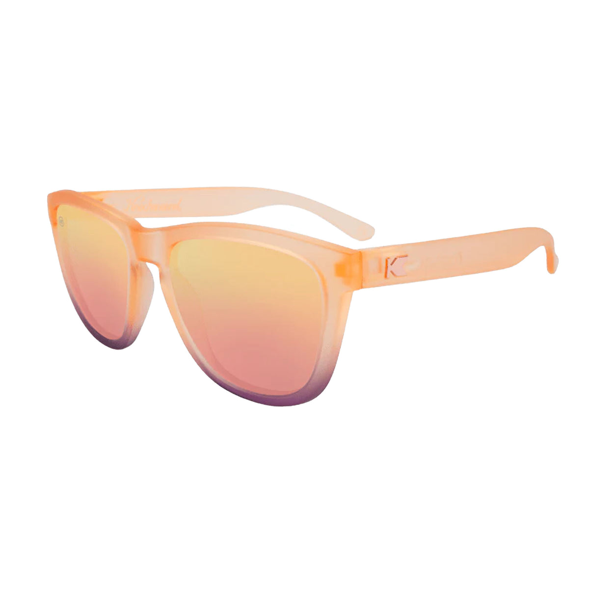 Knockaround Premiums Women's Sunglasses - Frosted Rose Quartz Fade/Rose Polarized