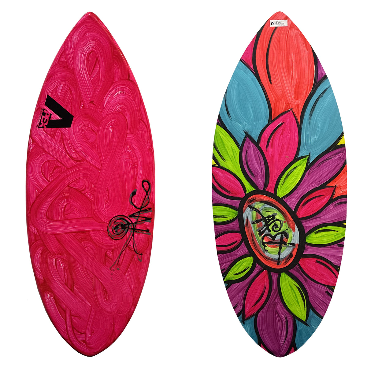 Apex AVAC 54" Skimboard - Pink Swirl/Flower