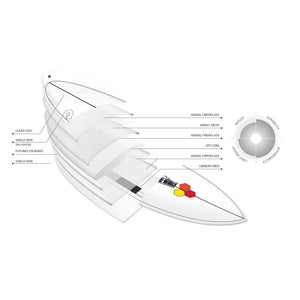 Torq Pod Mod X-Lite 3.0 5'10 Surfboard - Futures