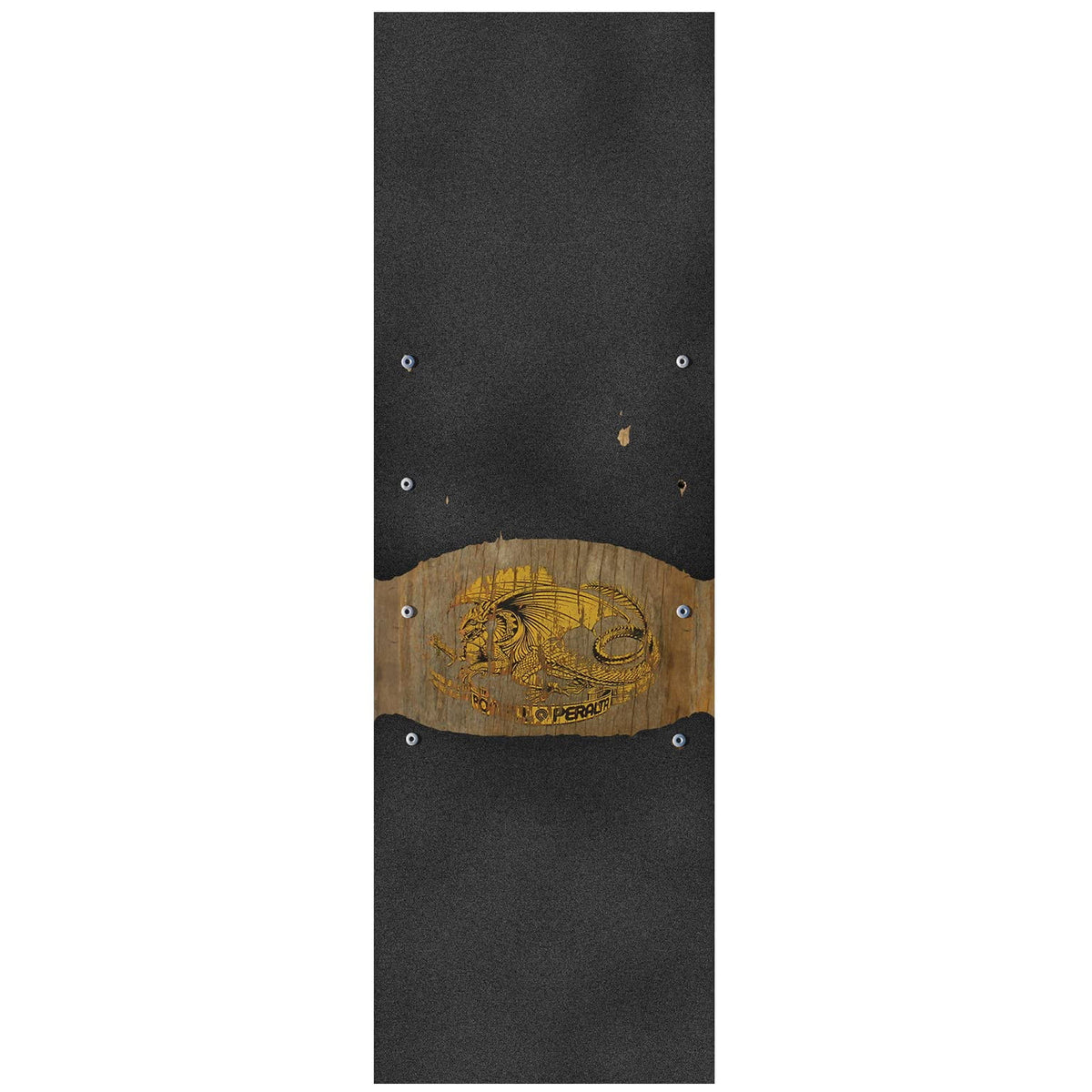 Powell Peralta 10.5x33 Oval Dragon Skateboard Grip Tape - Black/Gold