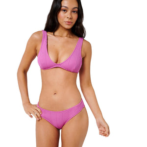 Rip Curl Vibe Surf Good Hipster Women's Bikini Bottoms - Purple Pink