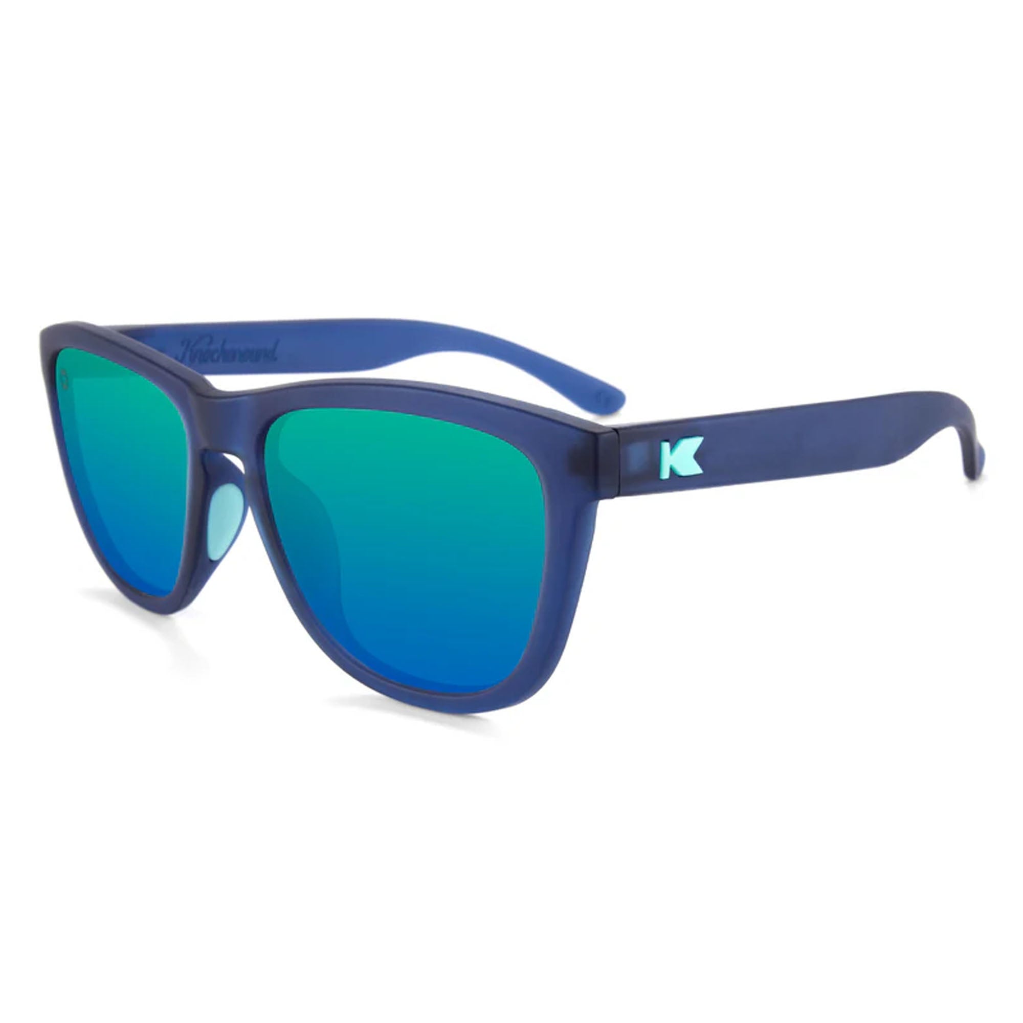 Knockaround Premiums Sport Men's Sunglasses - Rubberized Mint Navy Polarized