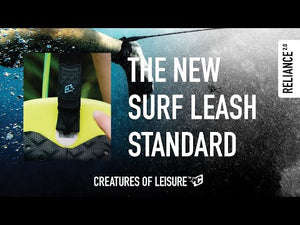 Creatures of Leisure Reliance 2.0 Standard Duty Surfboard Leash - 8'/Black Silver
