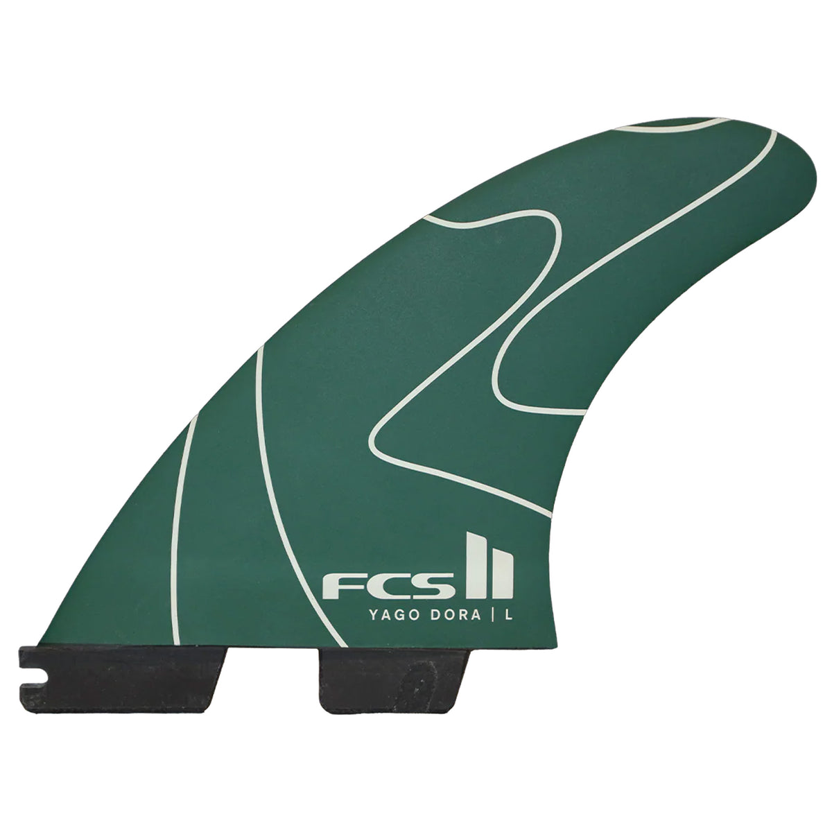 FCS II Yago Dora Performance Core Tri Surfboard Fins - Large/Pulse Green