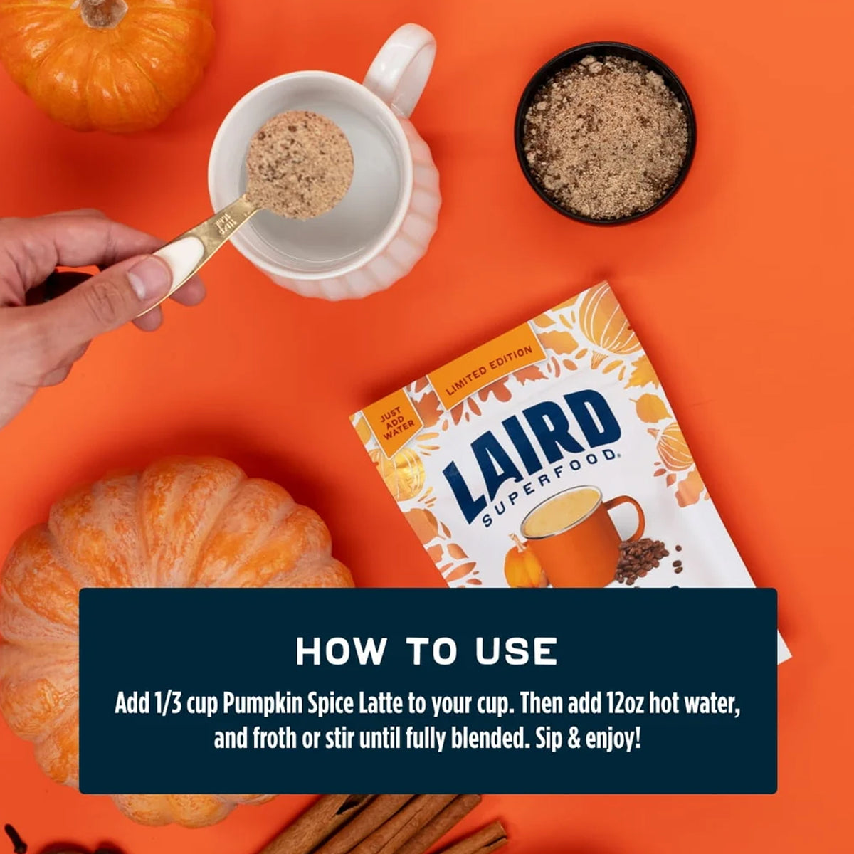 Laird Superfood Pumpkin Spice Instant Latte - 8oz
