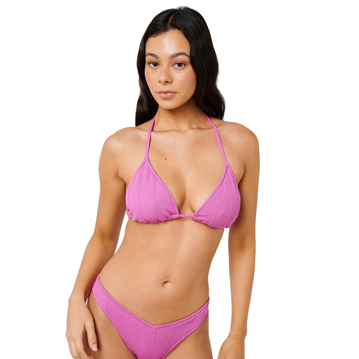 Rip Curl Vibe Surf Multi Fit Triangle Women's Bikini Top - Purple Pink