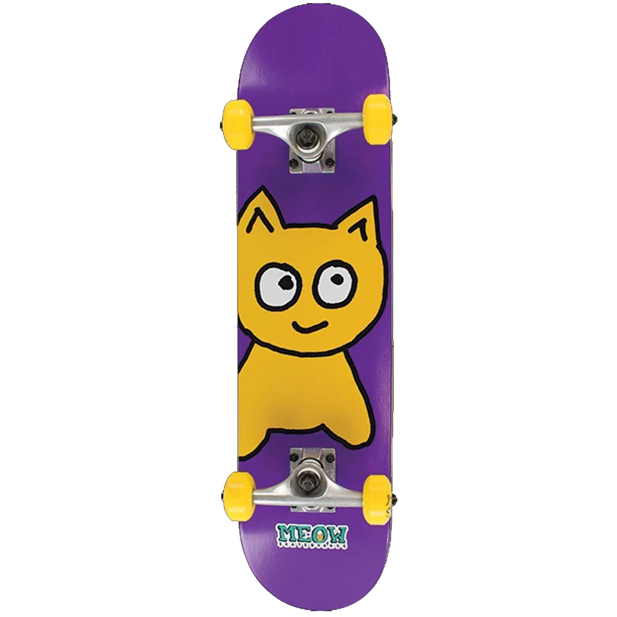 Meow Big Cat Soft Top 7.5" Complete Skateboard Deck