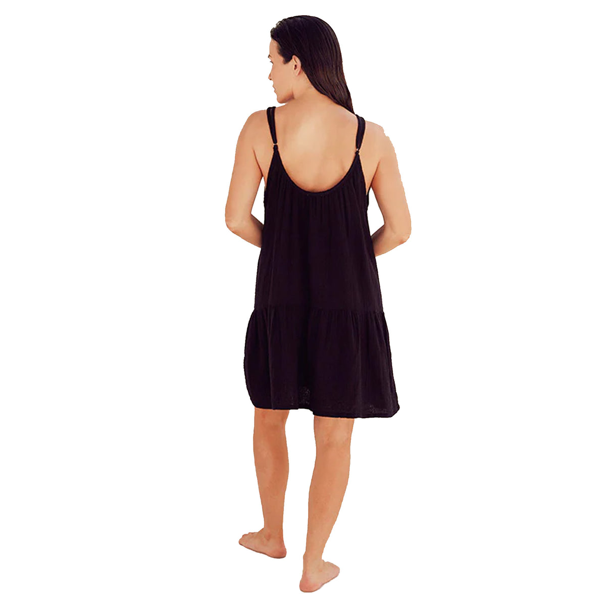Sand Cloud Baga Gauze Slip Women's Dress - Black