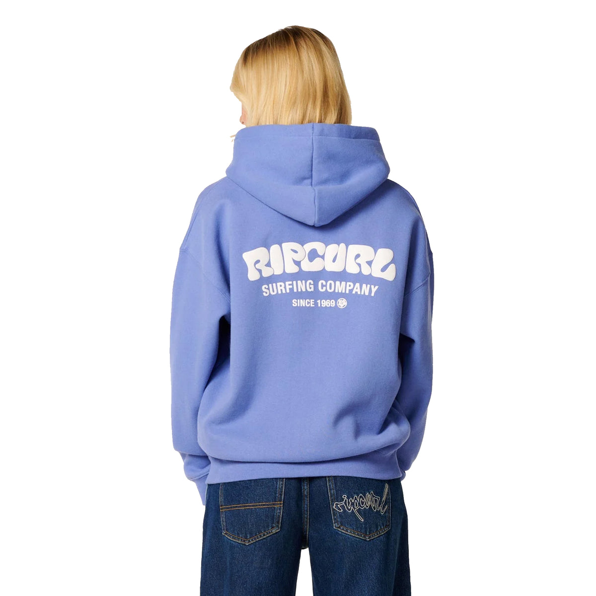 Rip Curl Surf Puff Heritage Women's Hoodie - Mid Blue