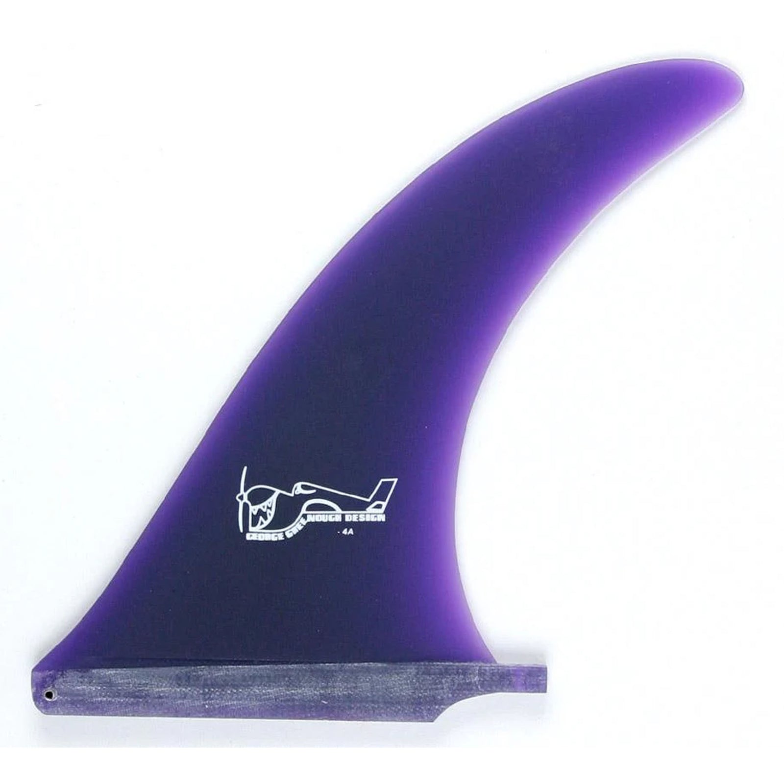 True Ames Greenough 4-A Longboard Fin - 10"/Purple