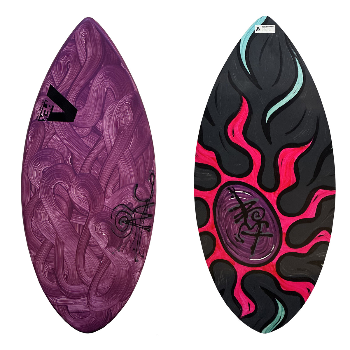 Apex AVAC 46" Skimboard - Purple Swirl/Pink Sun