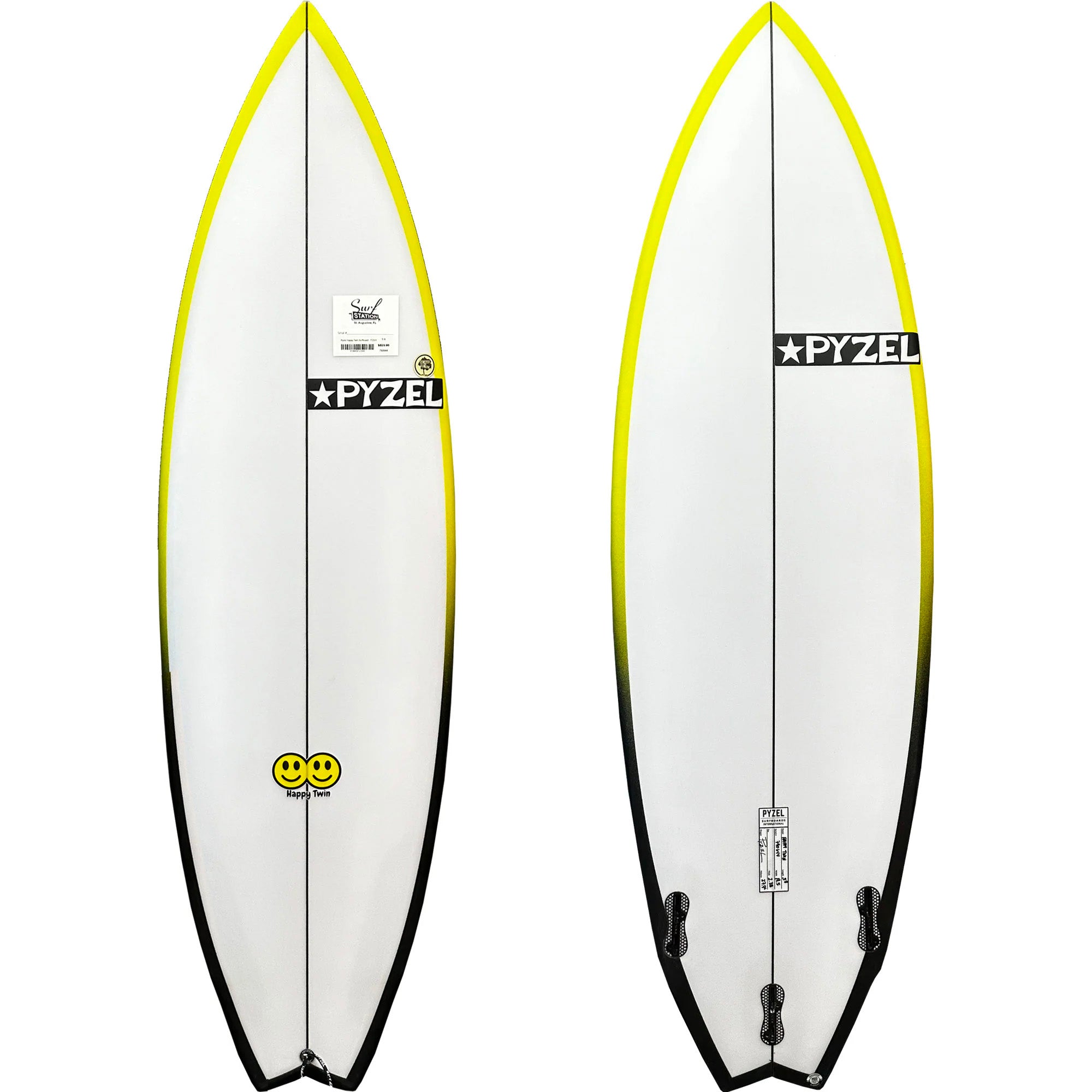 Pyzel Happy Twin Surfboard - FCS II