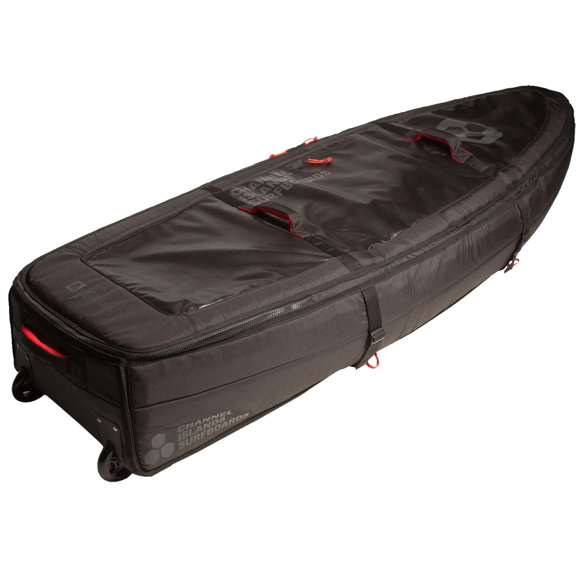 Channel Islands Traveler Wheeled Quad Surfboard Bag Black Surf