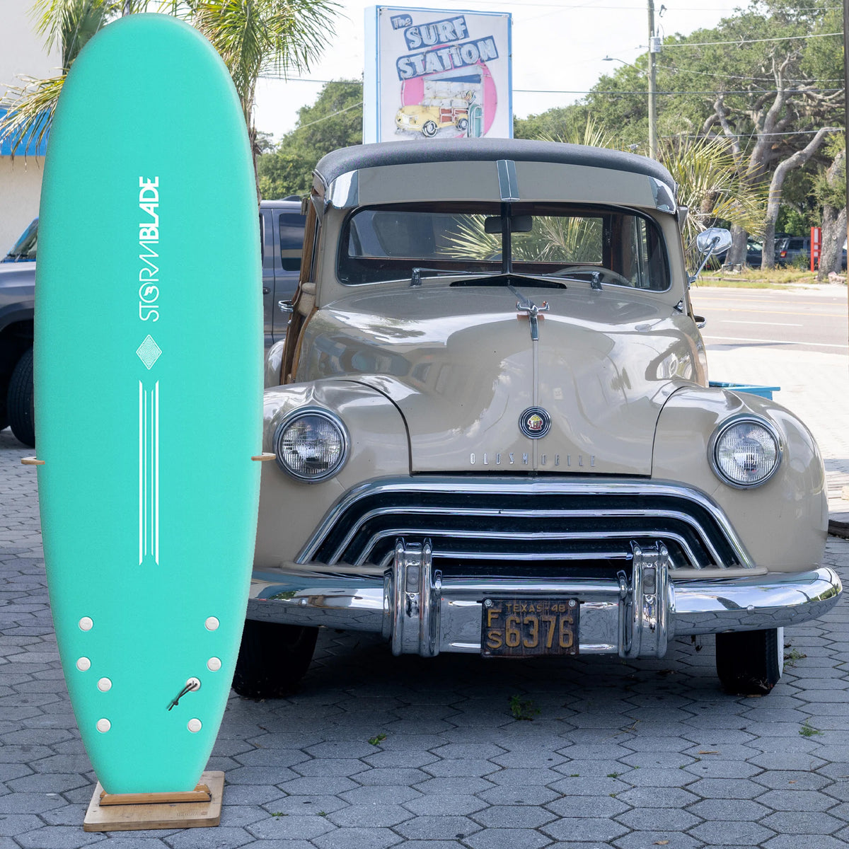 Storm Blade Quad Runner 6'6 Soft Surfboard - Turquoise