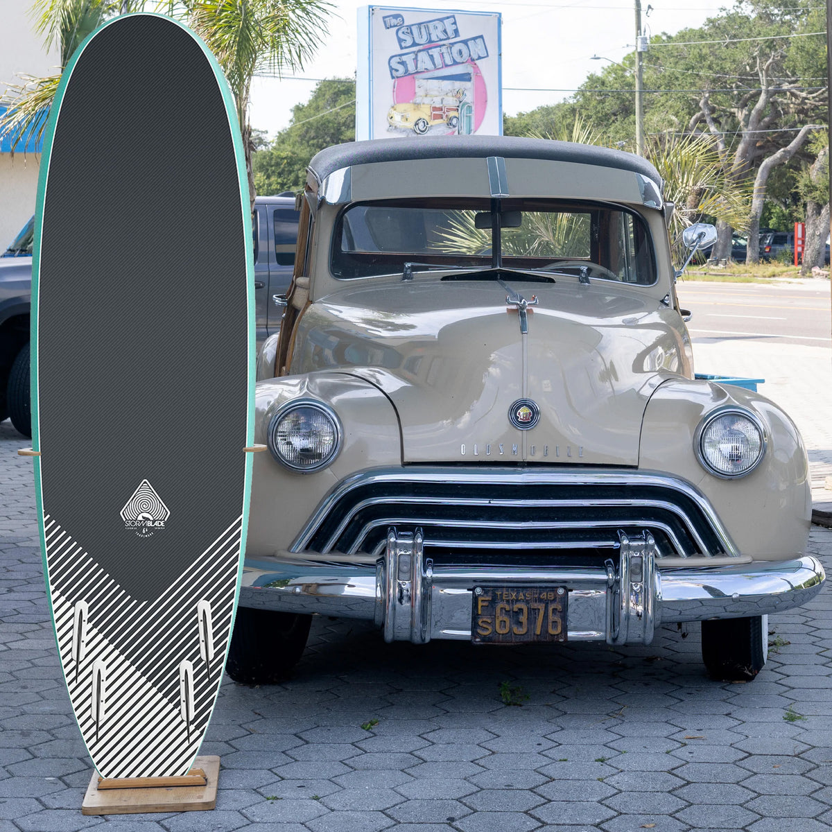 Storm Blade Quad Runner 6'6 Soft Surfboard - Turquoise