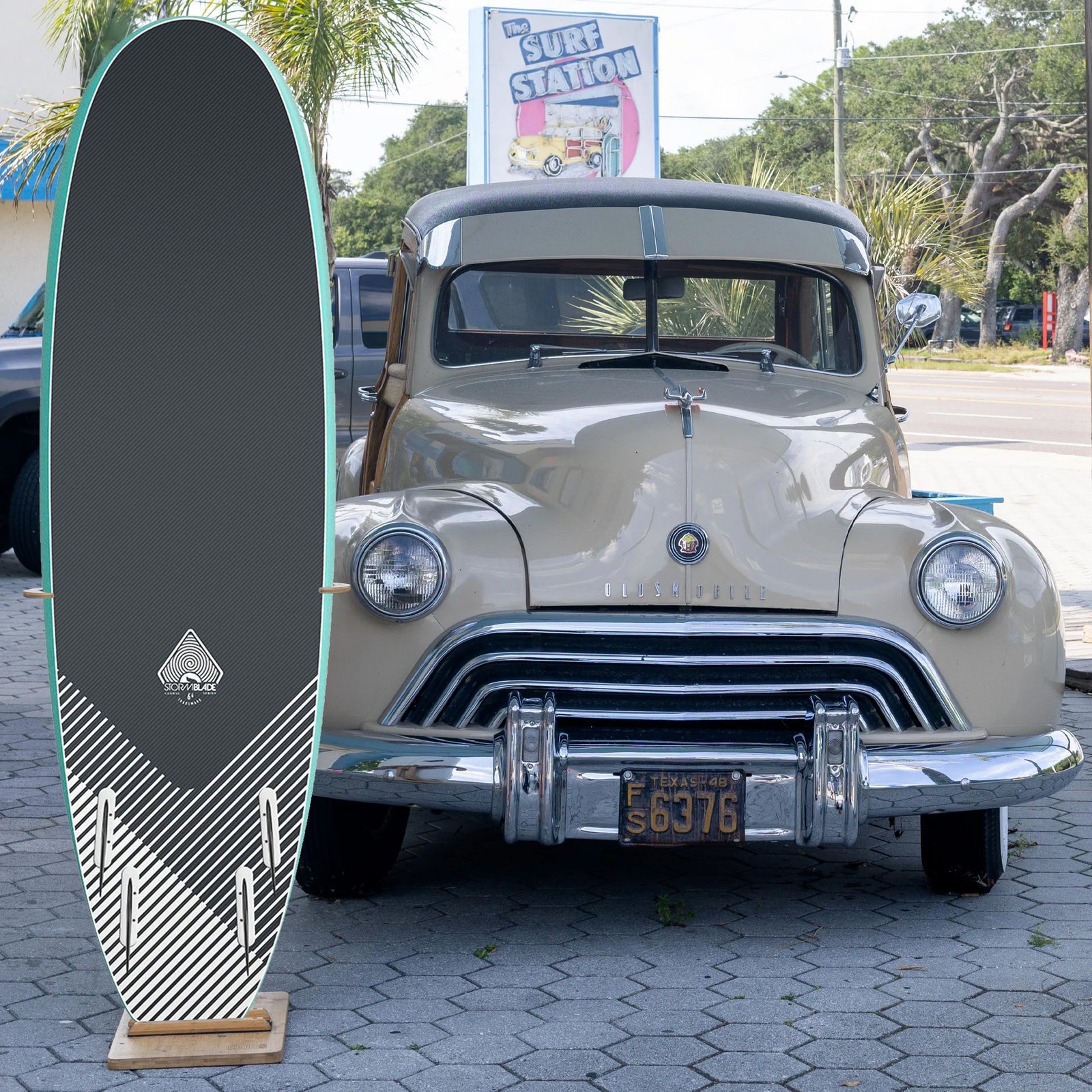 Storm Blade Quad Runner 6'6 Soft Surfboard - Turquoise